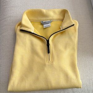 Nike Men's Yellow Zip-Up Sweater